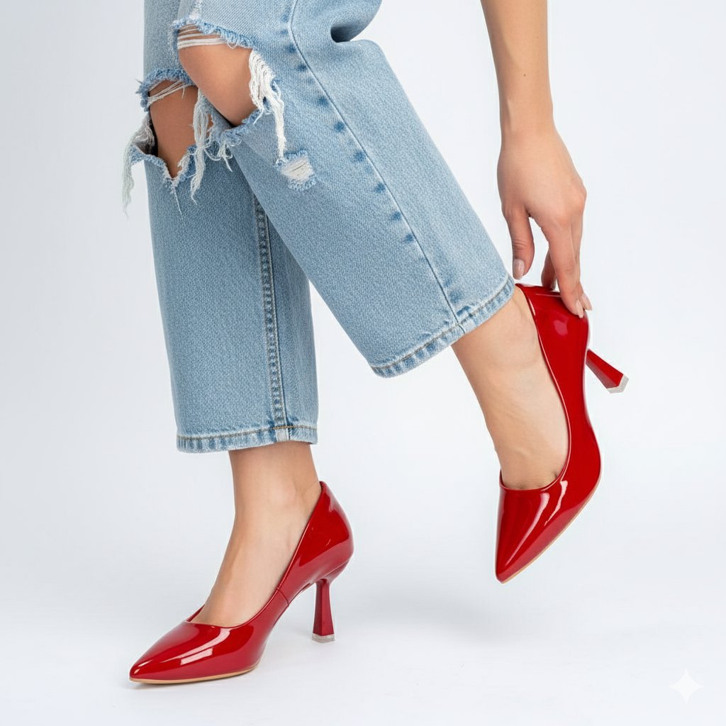 Solaris Stilettoes - Red Casual Heels