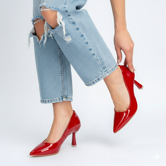 Solaris Stilettoes - Red Casual Heels