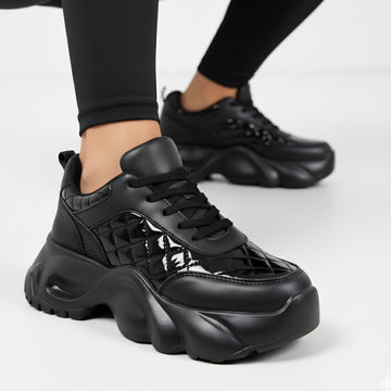 Roll Into Fun - Black Everyday Sneakers