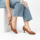 Noir Grace - Brown Kitten Heels