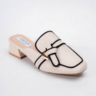 Bianca - Beige Casual Mules - view 2