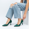 Solaris Stilettoes - Green Casual Heels