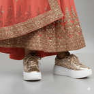 Pearl Play - Gold Fashion Sneakers