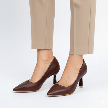 The Sculpted - Brown Casual Heel