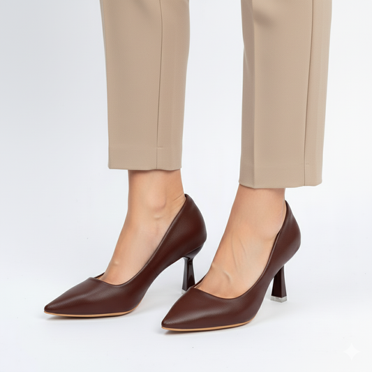 The Sculpted - Brown Casual Heel